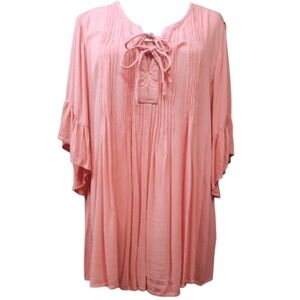 Style & Co. Peach Pink Tunic with Tie Detail